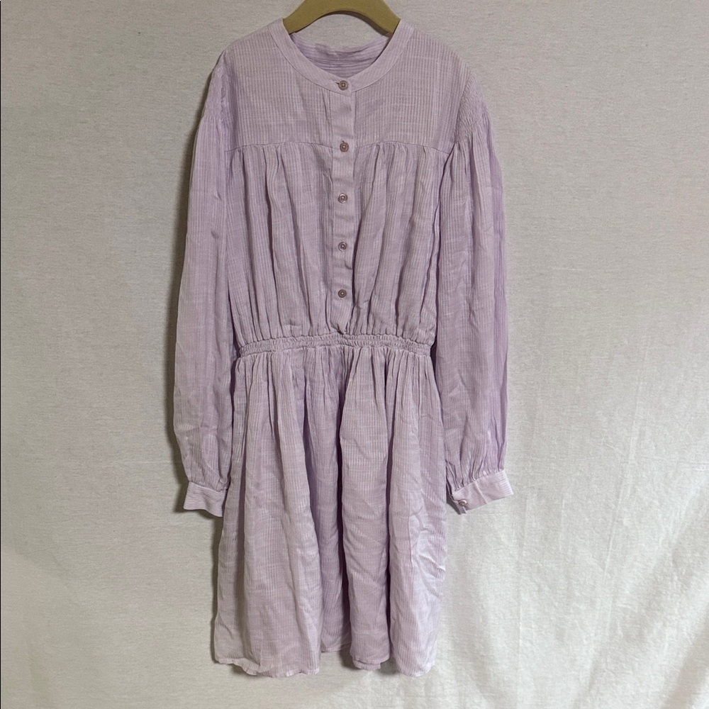 Simple Kids Lavender Dress lined Viscose and Cotton Blend Size 12 Beautiful